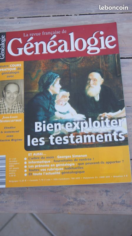 Revue française de généalogie RFG 148 (image 1)