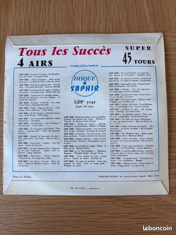 45 tours bal musette (image 2)