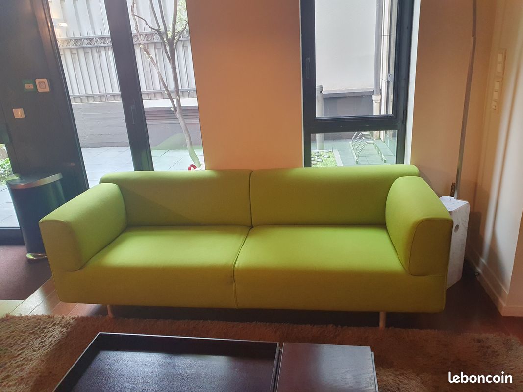 Canapé Cassina MET vert (MET 250) DISPONIBLE A RECUPERER SUR PLACE DIRECTEMENT (image 1)