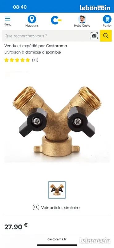 Lot De 2 Têtes De Robinet DIALL – Neuves, Sous Emballage