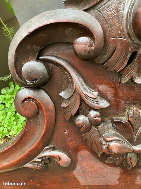 Tête de armoire ou lit ( Antique ) (image 4)