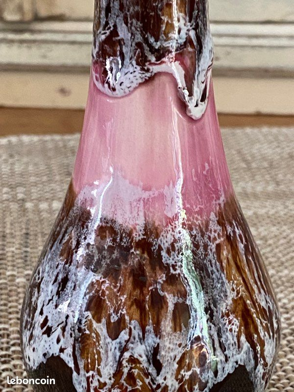 Vase grès flammé vintage (image 1)