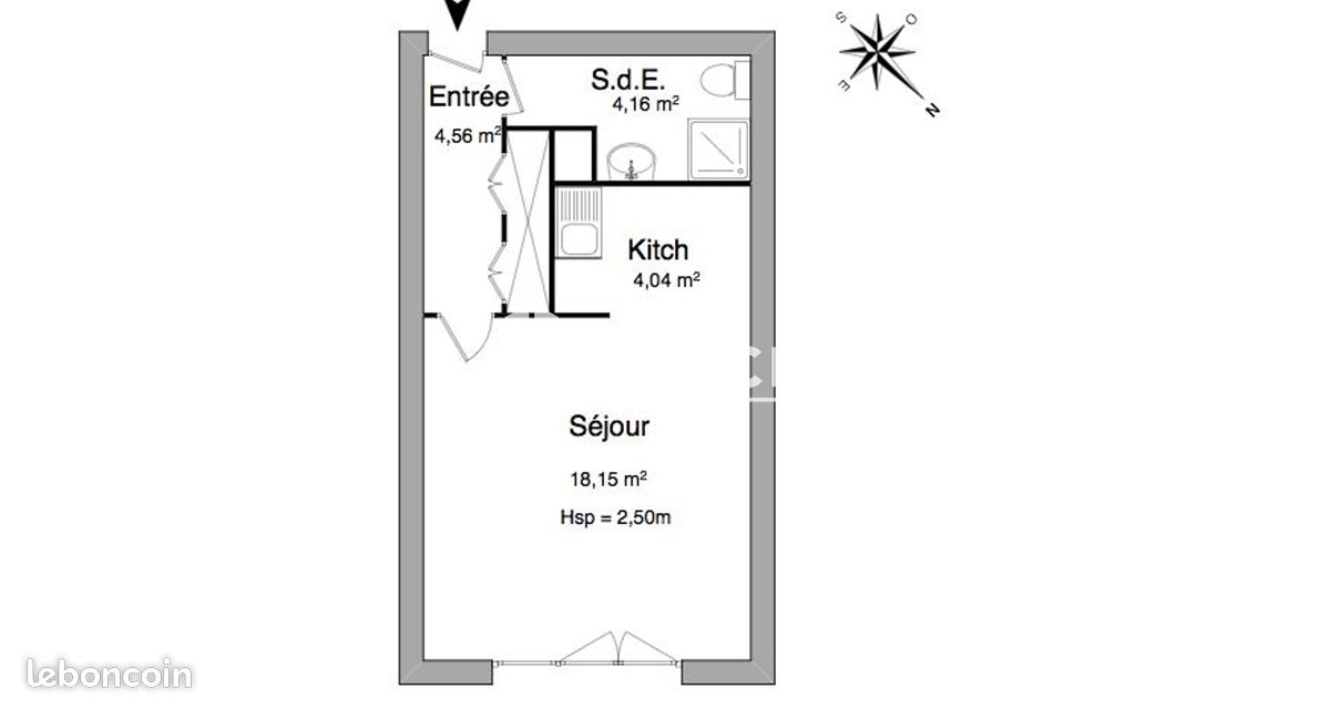 Appartement 1 pièce 31 m² · à Rethel · 31 m² · 330 €/mois