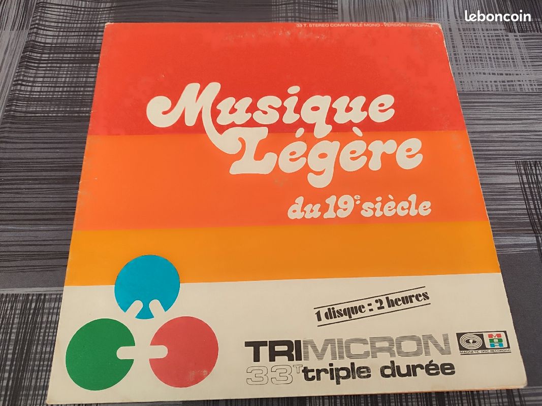 Disque Vinyl vintage "Musique légère du 19ème siècle" (image 1)