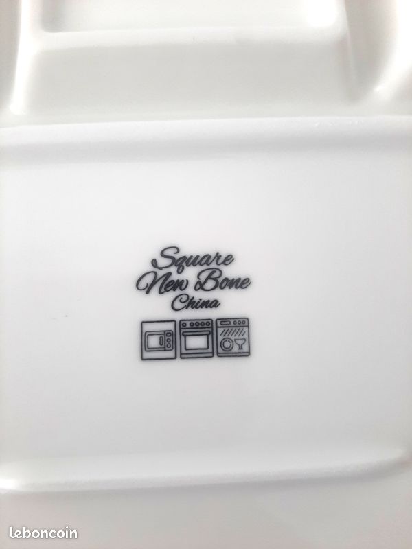 2 assiettes d'apéritif blanches (image 5)