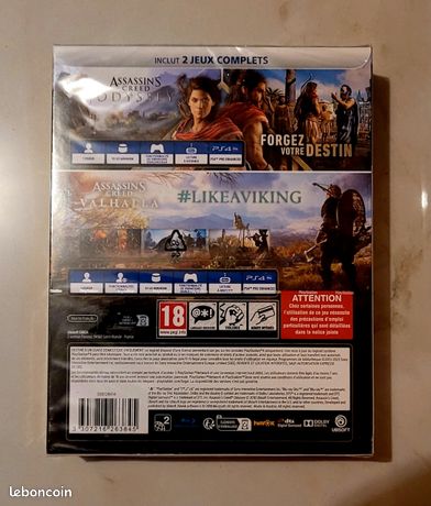 Pack Assassin’s Creed Odyssey + Valhalla à 9.99€ sur PS4