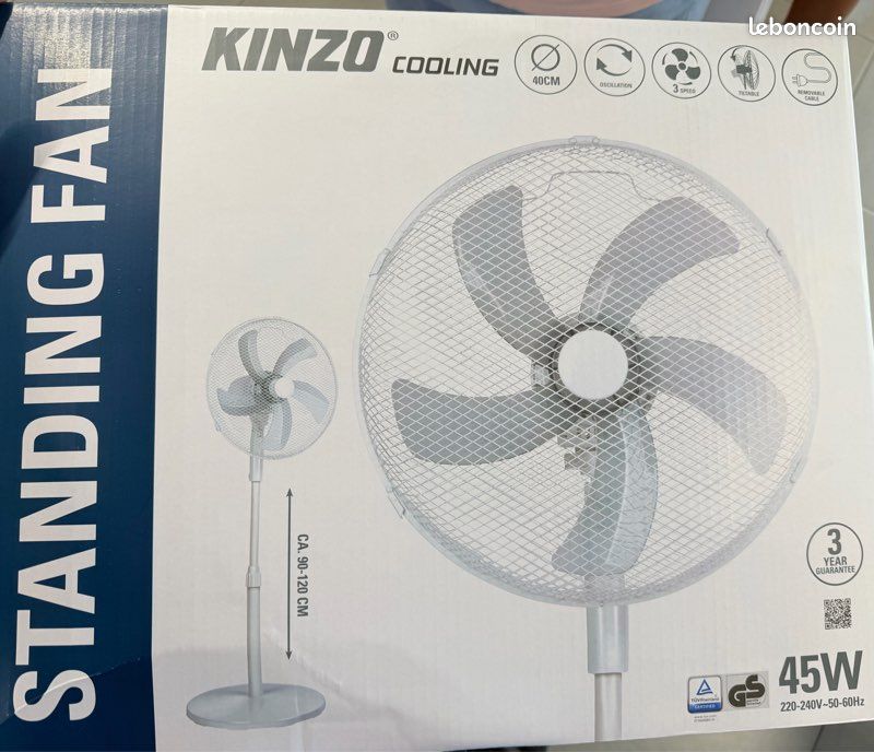 Ventillateur neuf - BLANC SUR PIED (image 1)