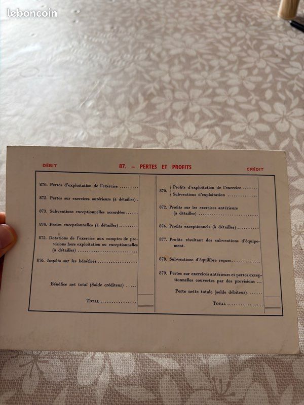Plan comptable 1957 (Très Bon État) (image 3)