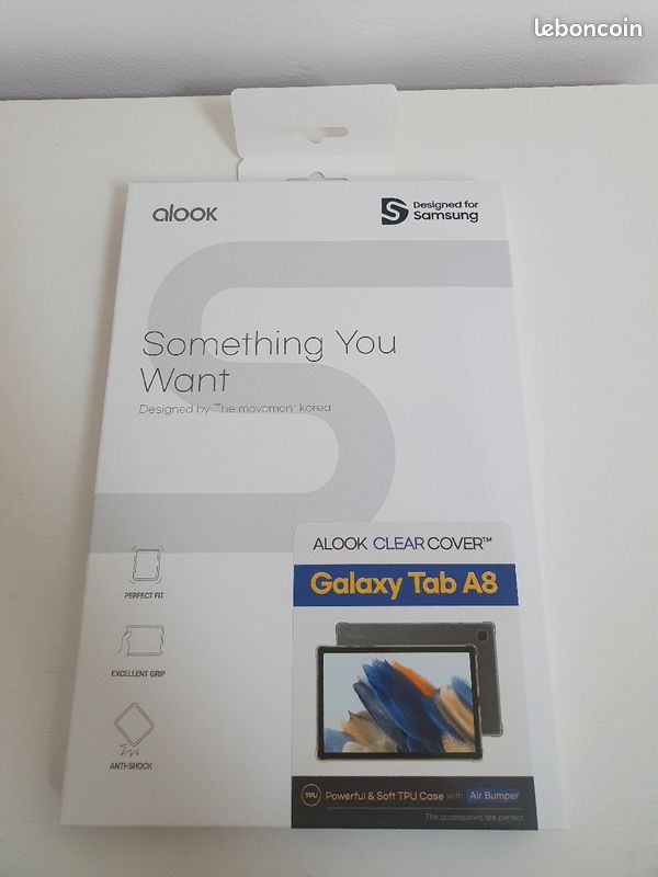 Coque cover Galaxy Tab A8 transparente neuve (image 2)