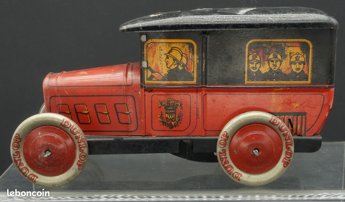 Jouet Ancien Camion Fiat En Tôle – LIMA Aviazione, Années 50/60, France
