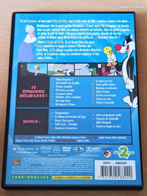 Lot de 2 DVD dessins animés (image 2)