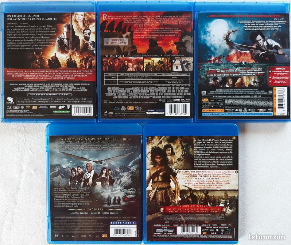 116 - Lot de 15 films Blu-ray de genre divers, donc 1 Blu-ray contenant 2 disques, le tout en état neuf, voir les 9 photos (image 8)