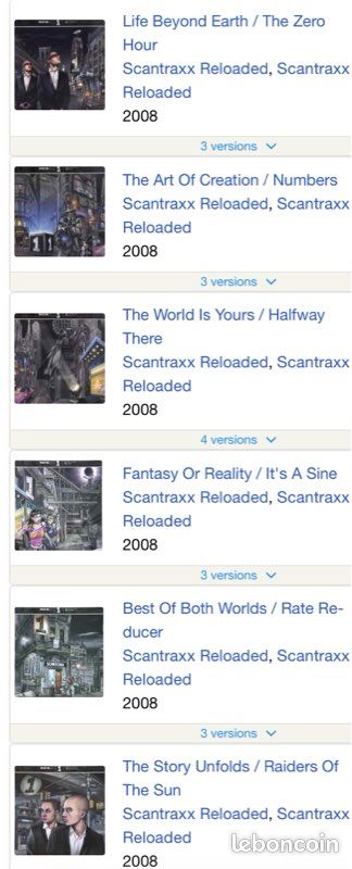 Lot 6 vinyles Project One Scantraxx Reloaded Headhunterz & Wyldstylez (image 1)