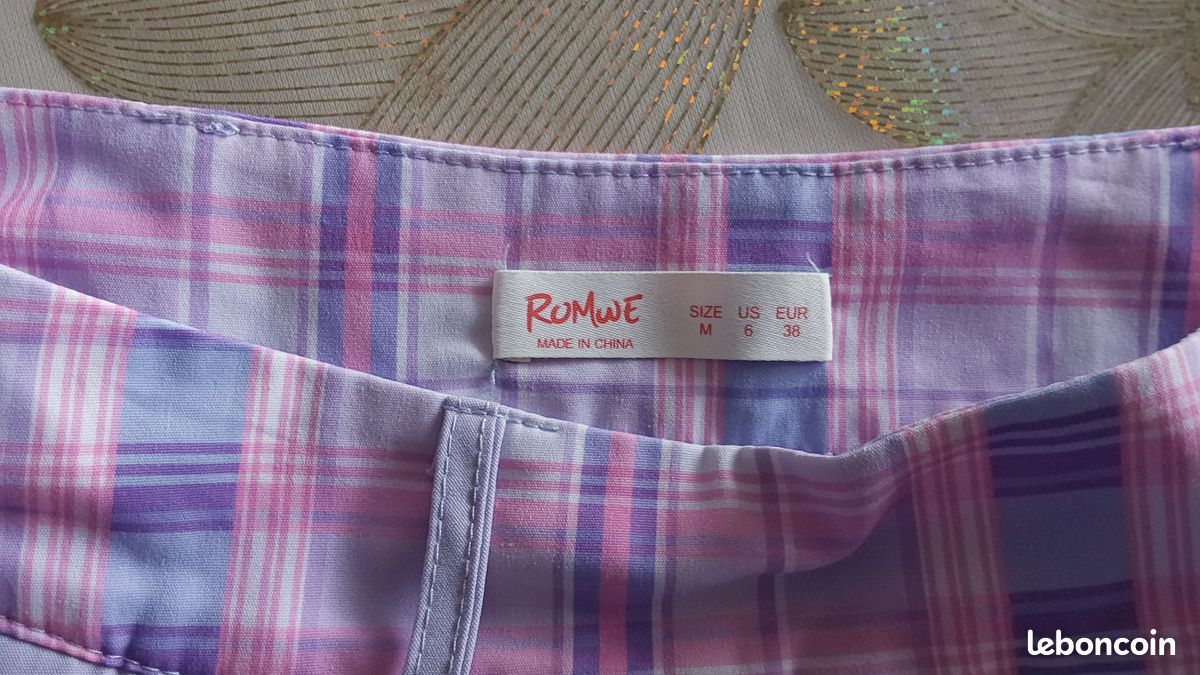 Mini-jupe plissée des années 70, jupe évasée rose violet, jupe ligne