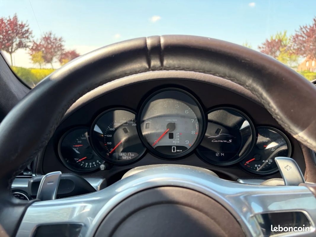 PORSCHE 911 (991.1) Coupe 3.8 400ch Carrera S PDK - Sport Chrono Plus - Cuir étendu - TO - Echappement sport (image 13)