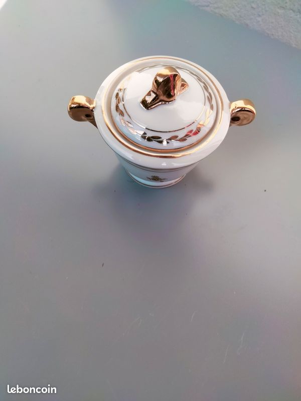 Sucrier en porcelaine d’art – France (image 3)