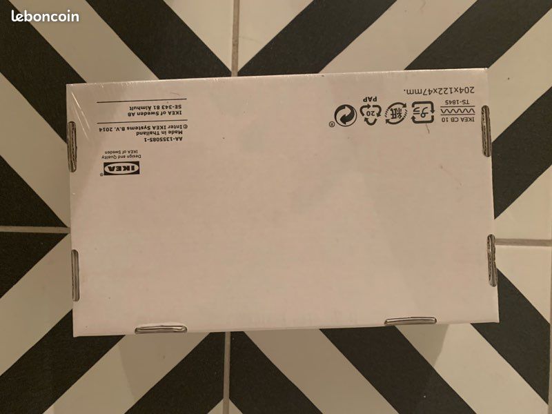 NEUF IKEA - Kalkgrund Porte-rouleau de papier toilette Chromé (image 2)