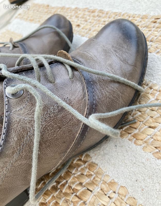 Bottines en cuir taupe - Pikolinos (image 10)