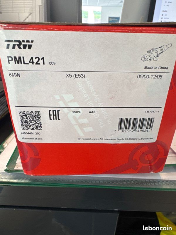 Maître-cylindre de frein TRW PMD197