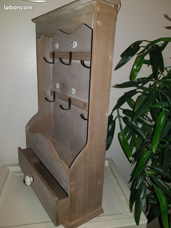 Boîte à clefs et à lettres bois gris Maison du Monde (image 4)