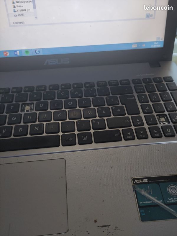 C portable ASUS X550C – Pour pièces ou réparation (image 2)