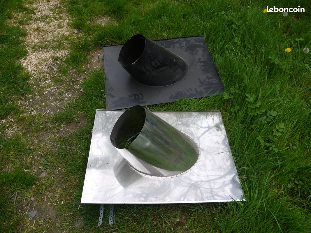 Solin sortie de toit inox pour conduit (image 1)