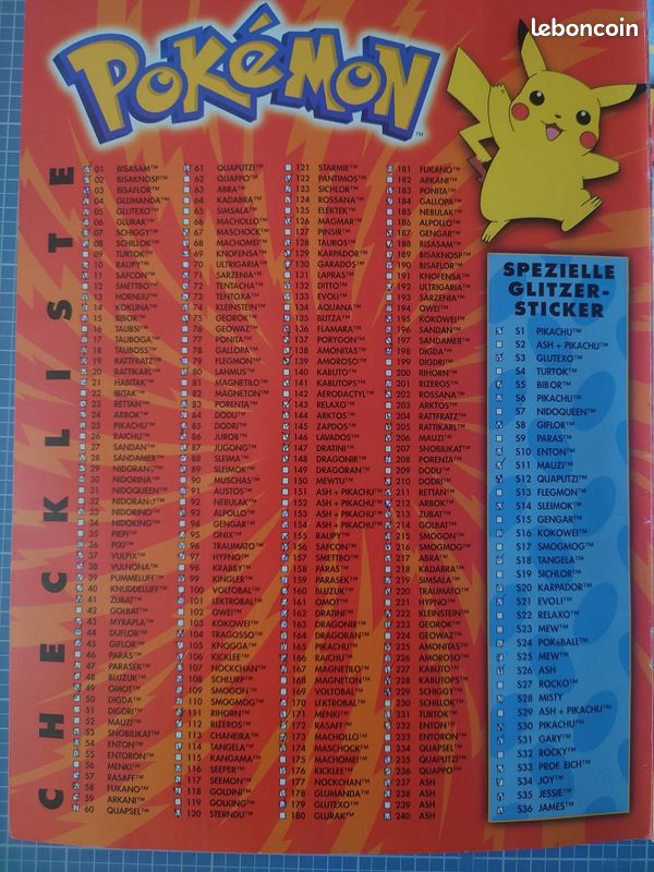 Livre sticker Album Merlin Pokemon Attrapez Les Tous (vic)1 (image 3)