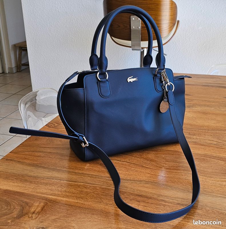 Bleu Sacs A Main Lacoste Lacoste Fermeture Ã©clair Sac Ã Main