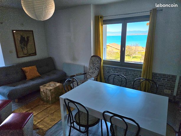 Maison de village vue lac majestueuse 90m2 3 chambres meublée