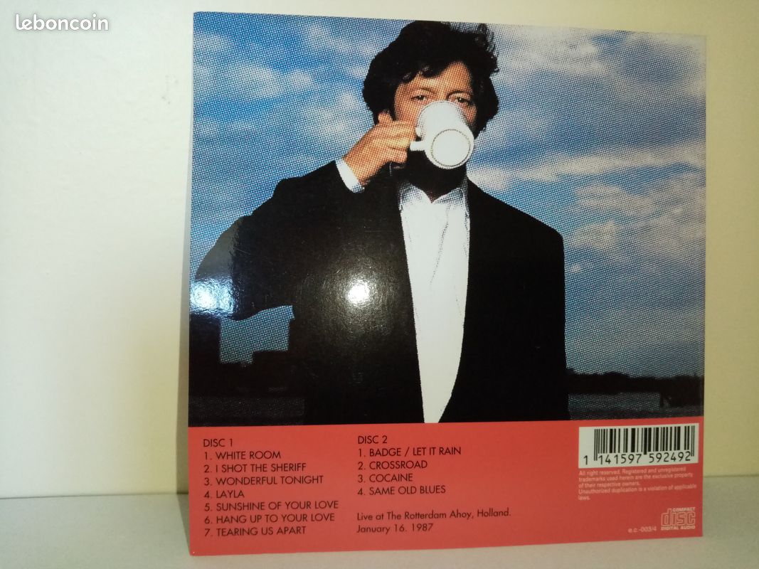 Eric Clapton : Caught in the Act - Live Rotterdam 1987 (Japan 2CD 