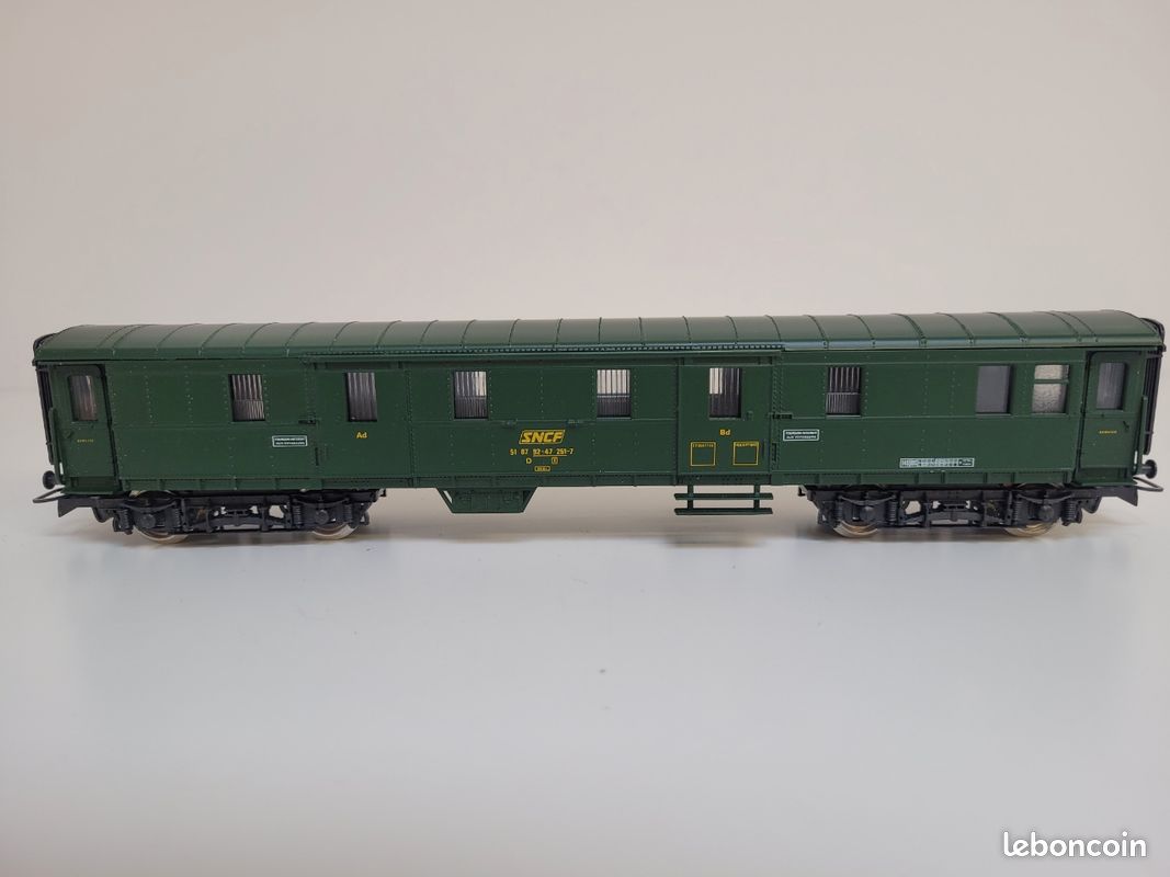 Train wagon N° 5123 Fourgon à bagages SNCF ex DRG Jouef Ho (image 5)