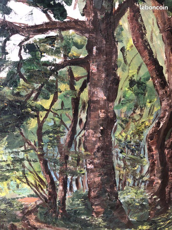Tableau huile Ecole de Barbizon (image 5)