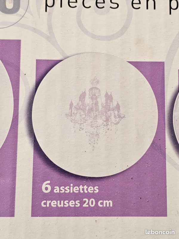 6 Assiettes Creuses Porcelaine Blanches Collection Manoir (image 5)