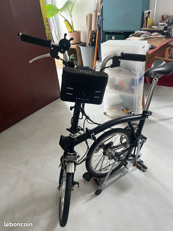 Vélo pliant Bromptom électrifié via Swytch (image 4)