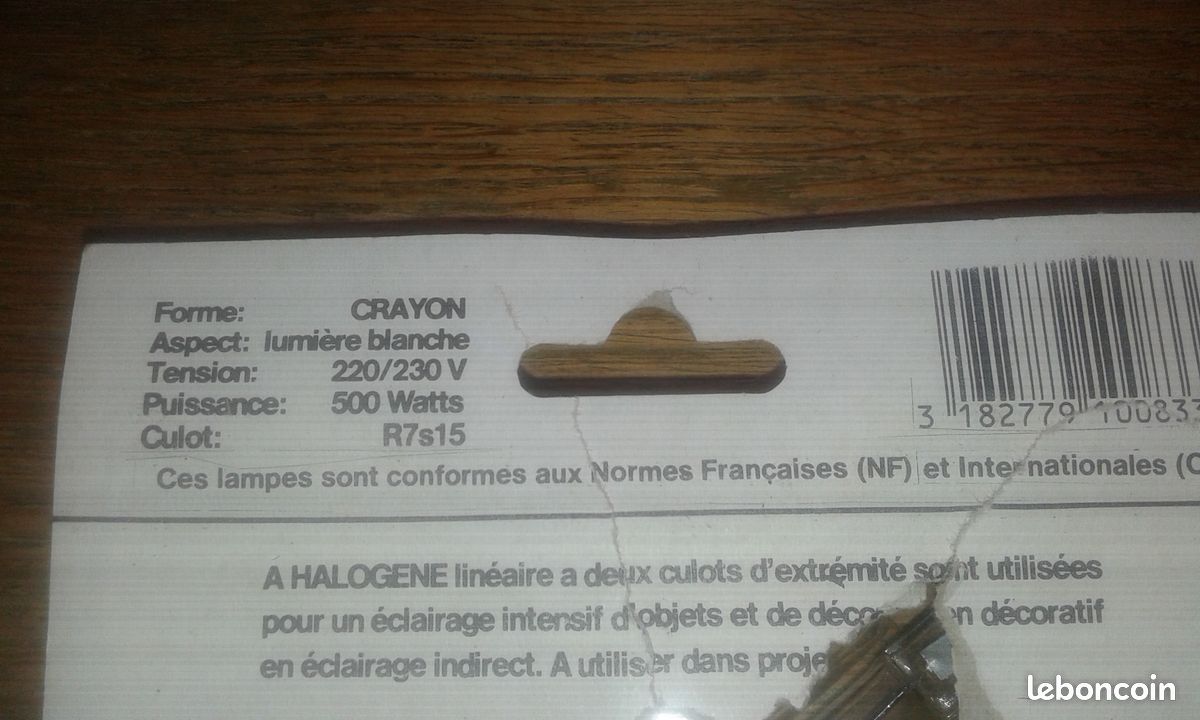 1 tube halogène R7s15 /sortabla (image 3)
