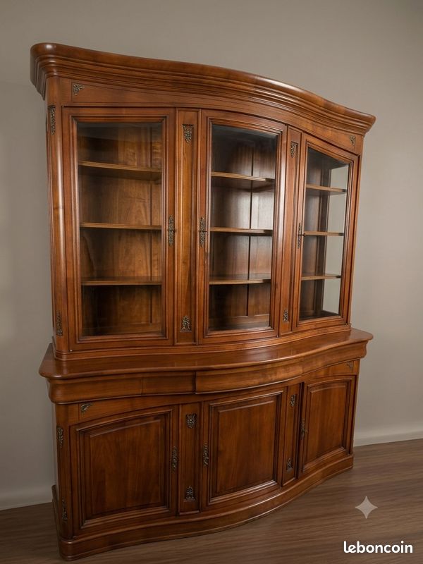 Buffet bibliothèque en bois massif (image 1)