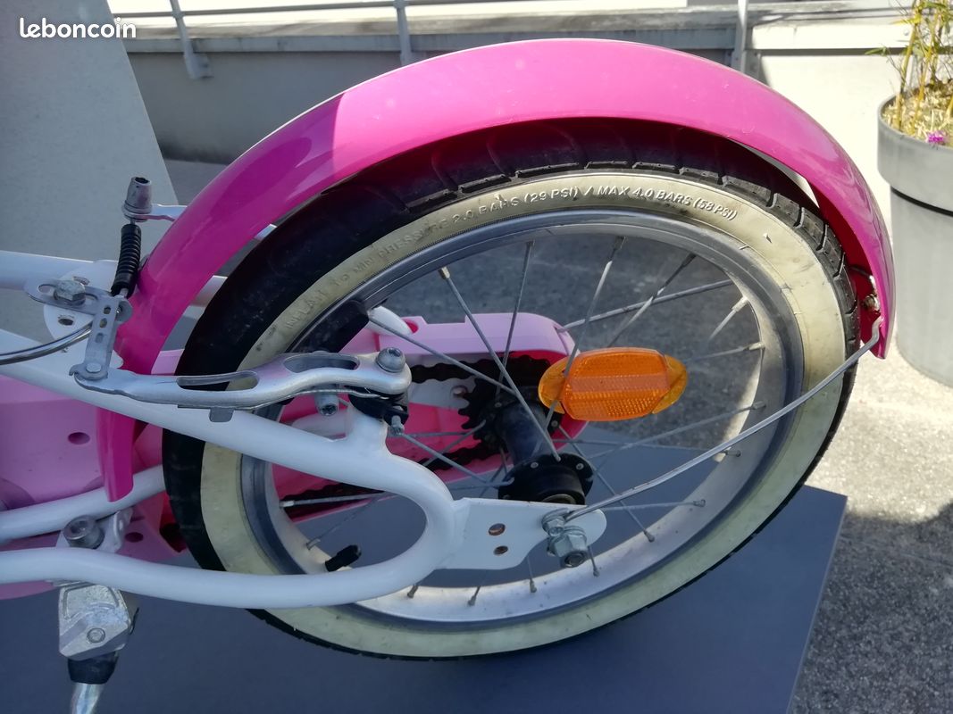 Vélo fille 16 pouce B-twin Docto girl 500 4-6 ans 1m.05-1m20 (image 7)