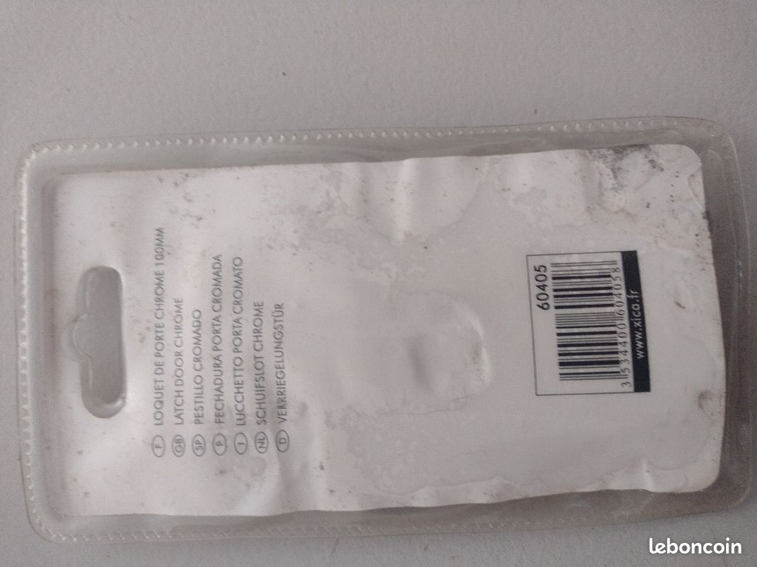 Loquet de porte chrome (A15) (image 2)