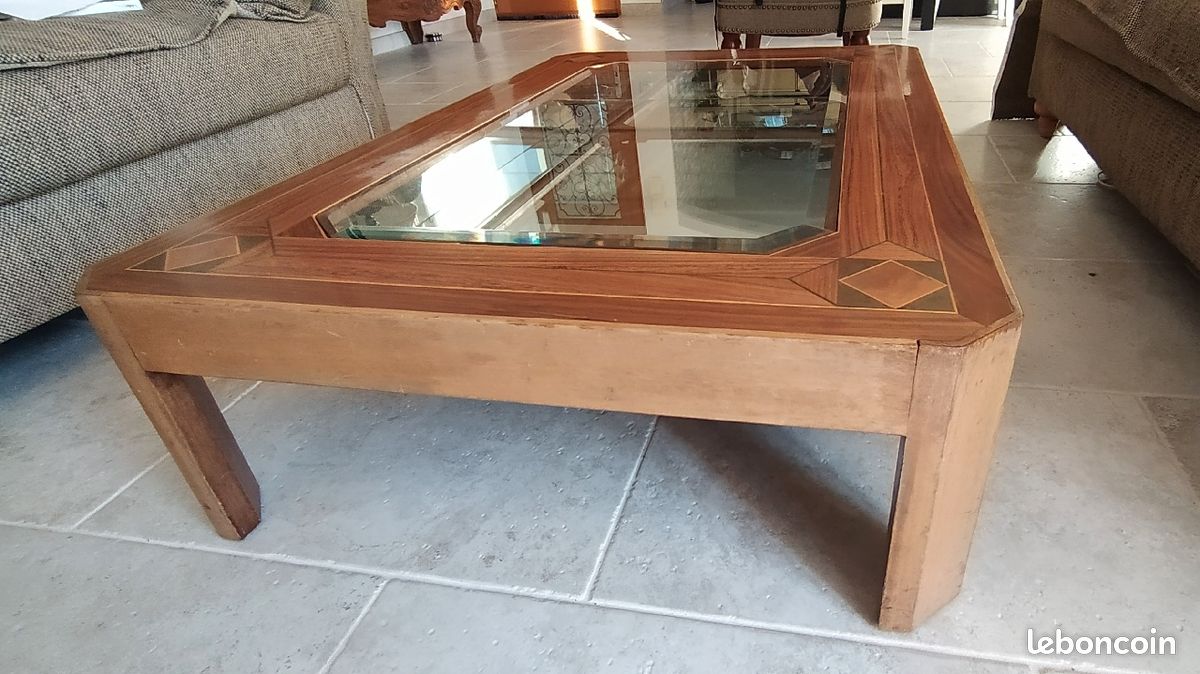 Table basse en marqueterie (image 2)