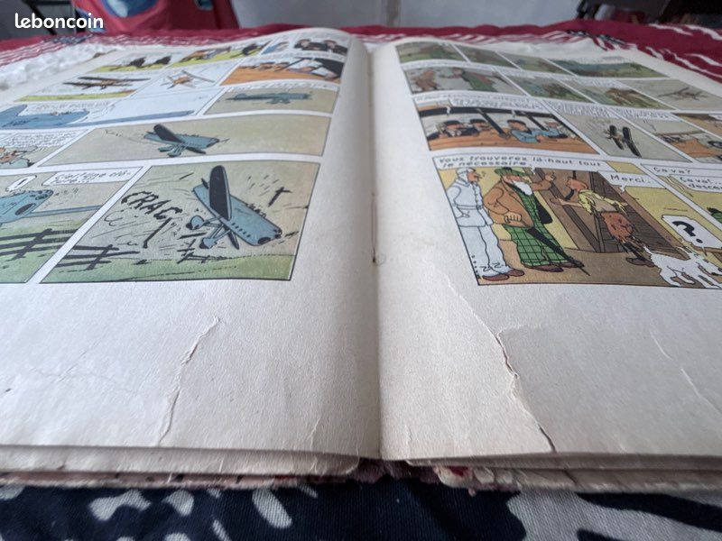 Tintin - L'Île Noire (Édition Casterman 1957 - Ancienne couverture - Dos B22) (image 13)