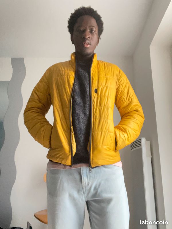 Veste Doudoune Homme Rembourrée ZARA Col Montant Vêtements