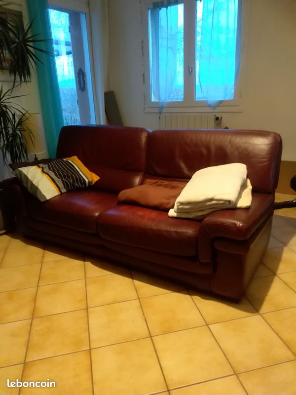 Canapé en cuir (image 1)