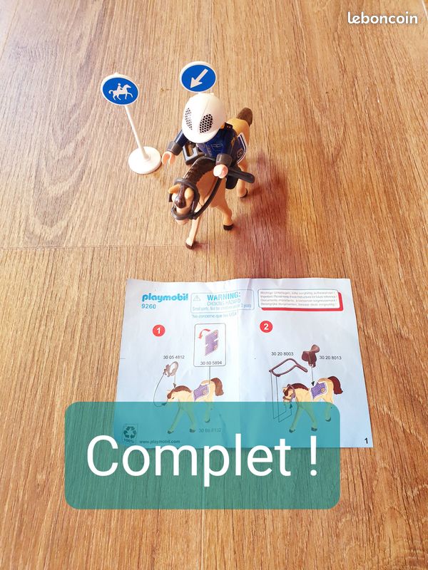 Playmobil - Policier à cheval (image 1)