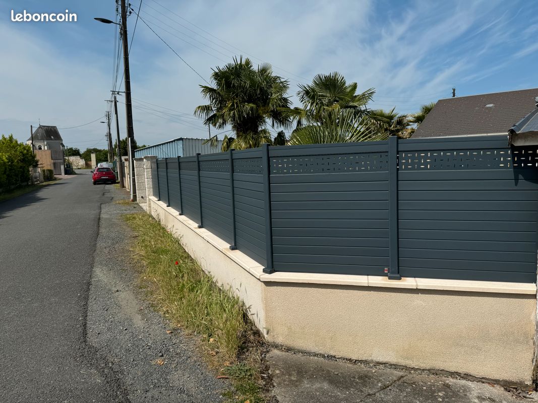 Clôture avec finition lames décor (image 4)