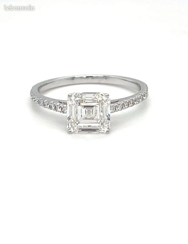 Bague Fiançailles diamant Lab (image 1)