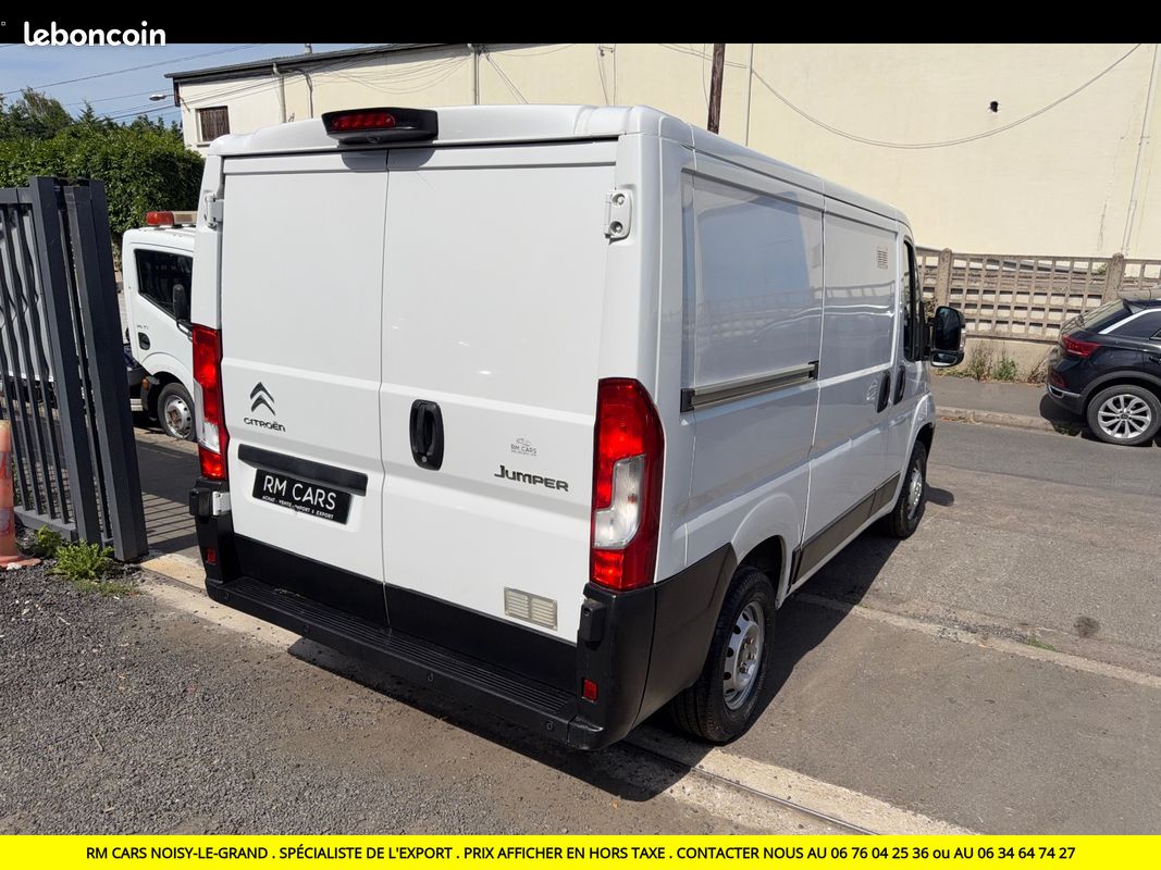 CITROEN JUMPER FOURGON TOLE 33 L1H1 BLUEHDi 140 SS BVM6 DRIVER EXPORT TUNISIE MAROC PRIX EN HT (image 4)
