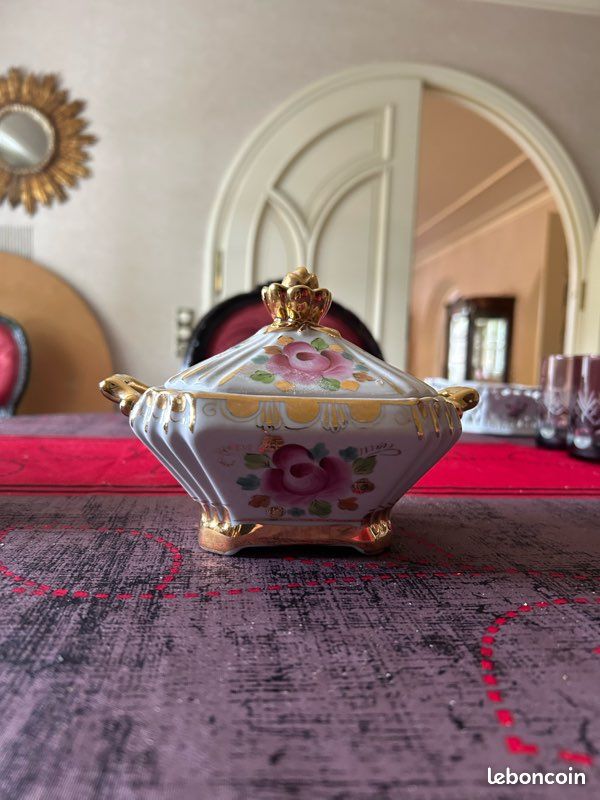 Boîte à bijoux / pot en porcelaine russe vintage (image 2)