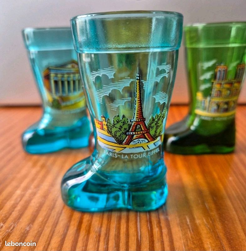 6 Verres à orangeades verre fin bullé | Selency