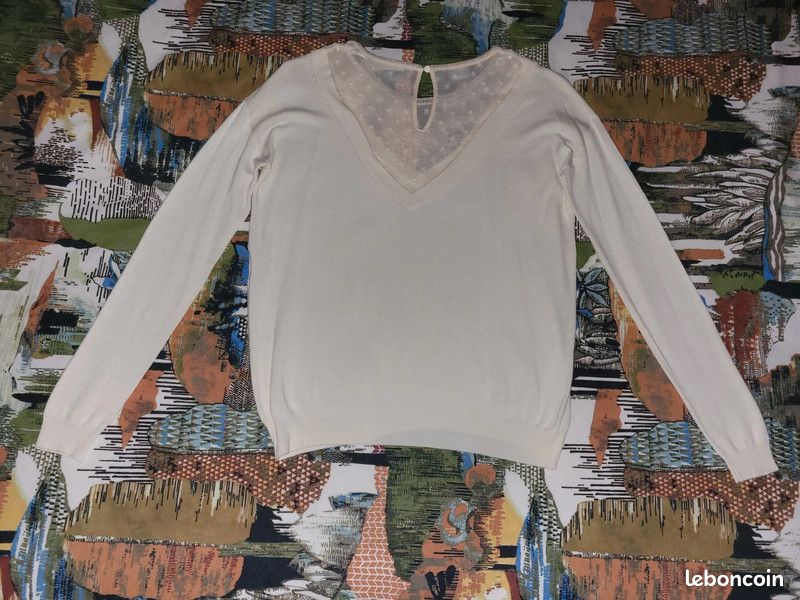 Pull Kookaï Taille 36 – Acrylique, Bleu, Occasion Très Bon état