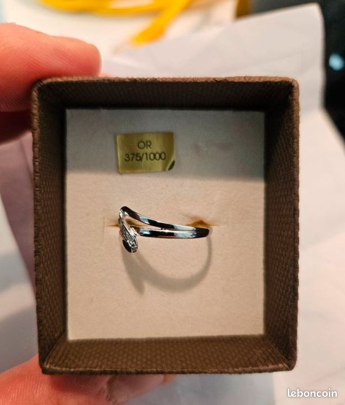 Bague Or blanc avec certificat (image 6)